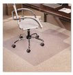 E.S. ROBBINS EverLife Moderate Use Chair Mat for Low Pile Carpet, Rectangular with Lip, 45 x 53, Clear