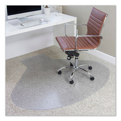 ES Robbins® EverLife Chair Mats for Medium Pile Carpet, Contour, 66 x 60, Clear OrdermeInc OrdermeInc