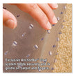 EverLife Light Use Chair Mat for Flat to Low Pile Carpet, Rectangular with Lip, 36 x 48, Clear OrdermeInc OrdermeInc
