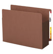Smead™ Redrope Drop-Front End Tab File Pockets, Fully Lined Colored Gussets, 5.25" Expansion, Letter Size, Redrope/Brown, 10/Box OrdermeInc OrdermeInc