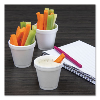 DART Foam Drink Cups, 4 oz, 50/Bag, 20 Bags/Carton - OrdermeInc