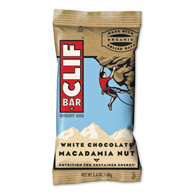 Energy Bar, White Chocolate Macadamia Nut, 2.4 oz Bar, 12 Bars/Box OrdermeInc OrdermeInc