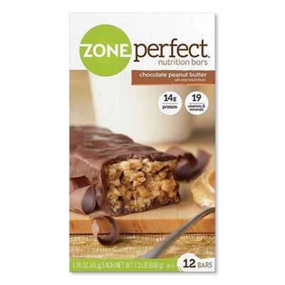 Nutrition Bars, Chocolate Peanut Butter, 1.76 oz Individually Wrapped, 12/Box - OrdermeInc