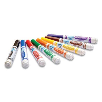 Ultra-Clean Washable Markers, Fine/Broad Wedge/Chisel Tips, Assorted Colors, 8/Box OrdermeInc OrdermeInc