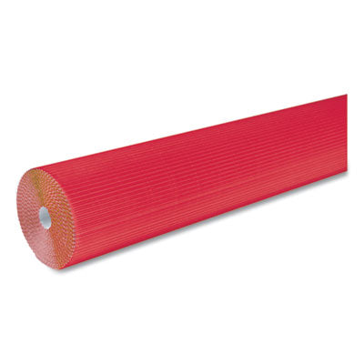 PACON CORPORATION Corobuff Corrugated Paper Roll, 48" x 25 ft, Flame Red - OrdermeInc