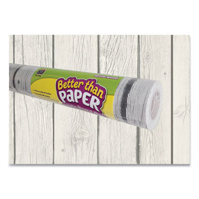 Teacher Created Resources Better Than Paper Bulletin Board Roll, 4 ft x 12 ft, White Wood OrdermeInc OrdermeInc