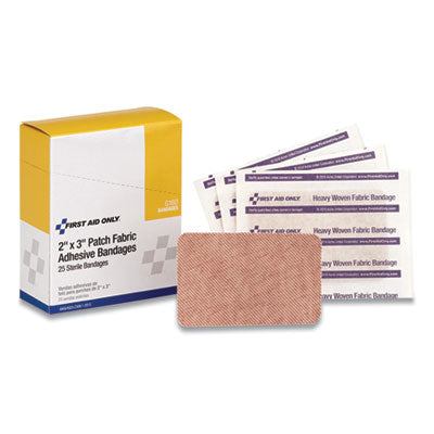 Heavy Woven Adhesive Bandages, Strip, 2 x 3, 25/Box OrdermeInc OrdermeInc