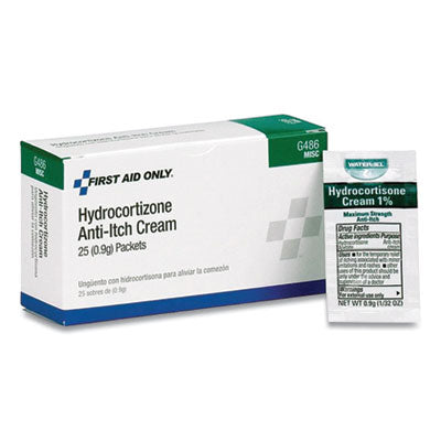 Hydrocortisone Anti-Itch Cream, 0.03 oz Packet, 25/Box OrdermeInc OrdermeInc