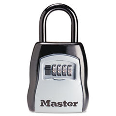 MASTER LOCK COMPANY Locking Combination 5 Key Steel Box, 3.25" Wide, Black/Silver - OrdermeInc