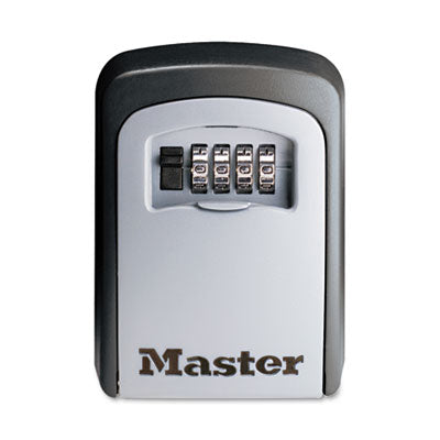 Master Lock® Locking Combination 5 Key Steel Box, 3.25" Wide, Black/Silver OrdermeInc OrdermeInc
