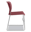 Olson Stacker High Density Chair, Supports 300 lb, 17.75" Seat Height, Mulberry Seat, Mulberry Back, Chrome Base, 4/Carton OrdermeInc OrdermeInc