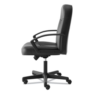 HVL601 Series Executive High-Back Leather Chair, Supports Up to 250 lb, 17.44" to 20.94" Seat Height, Black OrdermeInc OrdermeInc