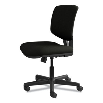 HON COMPANY Volt Series Leather Task Chair with Synchro-Tilt, Supports Up to 250 lb, 18" to 22.25" Seat Height, Black