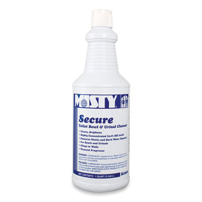 Secure Hydrochloric Acid Bowl Cleaner, Mint Scent, 32oz Bottle, 12/Carton OrdermeInc OrdermeInc