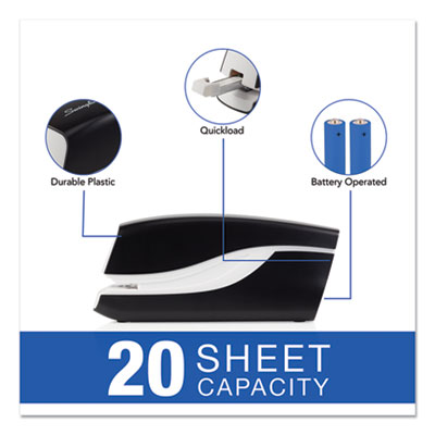 Breeze Automatic Stapler, 20-Sheet Capacity, Black OrdermeInc OrdermeInc