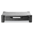 Monitor Stand Riser with Drawer, 17" x 13" x 3.75", Black, Supports 22 lbs OrdermeInc OrdermeInc