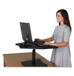 High Rise Adjustable Stand-Up Desk Converter, 28" x 23" x 12" to 16.75", Black, Ships in 1-3 Business Days OrdermeInc OrdermeInc