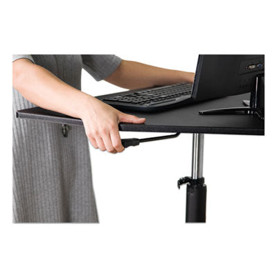 High Rise Adjustable Stand-Up Desk Converter, 28" x 23" x 12" to 16.75", Black, Ships in 1-3 Business Days OrdermeInc OrdermeInc