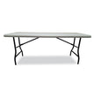 ICEBERG ENTERPRISES IndestrucTable Industrial Folding Table, Rectangular, 72" x 30" x 29", Platinum - OrdermeInc