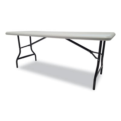 ICEBERG ENTERPRISES IndestrucTable Industrial Folding Table, Rectangular, 72" x 30" x 29", Platinum - OrdermeInc