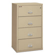 Insulated Lateral File, 4 Legal/Letter-Size File Drawers, Parchment, 31.13" x 22.13" x 52.75", 260 lb Overall Capacity OrdermeInc OrdermeInc