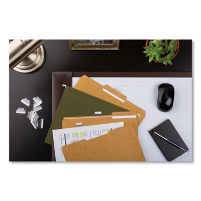 Insertable Index Tabs with Printable Inserts, 1/5-Cut, Clear, 1" Wide, 25/Pack OrdermeInc OrdermeInc