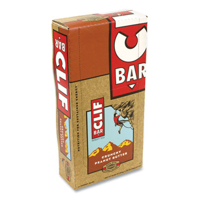 CLIF® Bar Energy Bar, Crunchy Peanut Butter, 2.4 oz, 12/Box, Ships in 1-3 Business Days  Ships in 1-3 business days OrdermeInc OrdermeInc