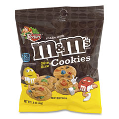 KELLOGG'S Mini Cookie Snack Packs, Chocolate Chip/MandMs, 1.6 oz Pouch, 30 Pouches/Carton, Ships in 1-3 Business Days - OrdermeInc