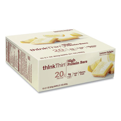 High Protein Bars, Lemon Delight, 2.1 oz Bar, 10 Bars/Carton OrdermeInc OrdermeInc