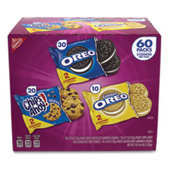 Cookie Variety Pack, Assorted Flavors, 0.77 oz Pack, 60 Packs/Carton, Ships in 1-3 Business Days - OrdermeInc
