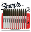 SANFORD Fine Bullet Tip Permanent Marker, Black, Dozen - OrdermeInc