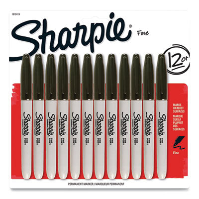 SANFORD Fine Bullet Tip Permanent Marker, Black, Dozen - OrdermeInc