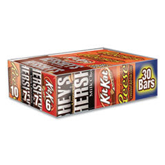 Full Size Chocolate Candy Bar Variety Pack, Assorted 1.5 oz Bar, 30 Bars/Box, Ships in 1-3 Business Days - OrdermeInc