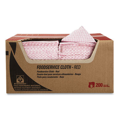 WypAll® Foodservice Cloths, 12.5 x 23.5, Red, 200/Carton - OrdermeInc