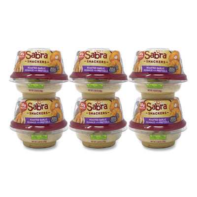 Classic Hummus with Pretzel, 4.56 oz Cup, 6 Cups/Pack, Ships in 1-3 Business Days OrdermeInc OrdermeInc