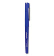 Universal™ Porous Point Pen, Stick, Medium 0.7 mm, Blue Ink, Blue Barrel, Dozen - OrdermeInc