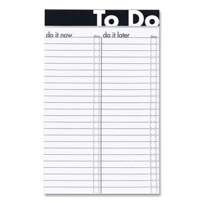 To Do Notepads, List-Management Format, Randomly Assorted Headband Colors, 50 White 5 x 8 Sheets OrdermeInc OrdermeInc