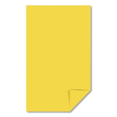 Color Paper, 24 lb Bond Weight, 8.5 x 14, Solar Yellow, 500/Ream - OrdermeInc