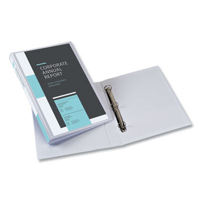 Legal Durable View Binder with Round Rings, 3 Rings, 1" Capacity, 14 x 8.5, White OrdermeInc OrdermeInc