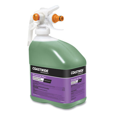 DC Plus Neutral Disinfectant-Cleaner Concentrate for ExpressMix Systems, Lemon Scent, 110 oz Bottle, 2/Carton OrdermeInc OrdermeInc