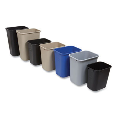 Open Top Indoor Trash Can , 7 gal, Plastic, Gray OrdermeInc OrdermeInc
