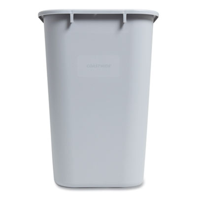 Open Top Indoor Trash Can , 7 gal, Plastic, Gray OrdermeInc OrdermeInc