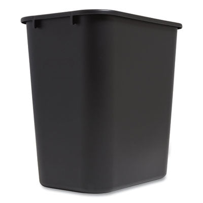 Open Top Indoor Trash Can, 3.5 gal, Plastic, Black OrdermeInc OrdermeInc