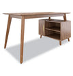 MidMod Storage Desk, Gold Pull, 59.7" x 29.4" x 29.5", Espresso OrdermeInc OrdermeInc