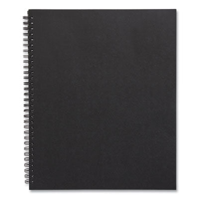 Wirebound Soft-Cover Business-Meeting Journal, 1-Subject, Meeting-Minutes/Notes Format, Black Cover, (80) 11 x 8.5 Sheets OrdermeInc OrdermeInc