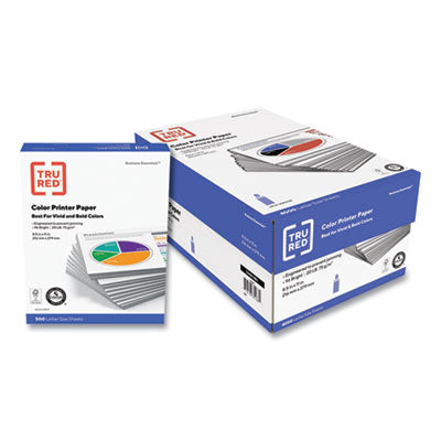 Color Printer Paper, 96 Bright, 20 lb Bond Weight, 8.5 x 11, 500 Sheets/Ream, 8 Reams/Carton OrdermeInc OrdermeInc