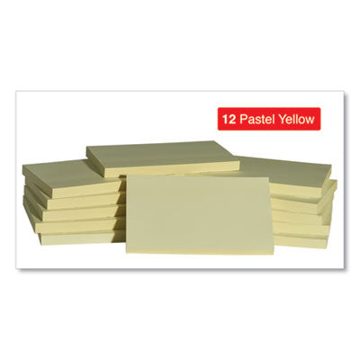 Self-Stick Note Pad Value Pack, 3" x 5", Yellow, 100 Sheets/Pad, 18 Pads/Pack OrdermeInc OrdermeInc