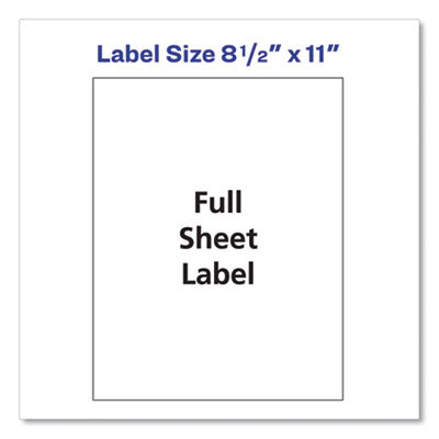 AVERY PRODUCTS CORPORATION Shipping Labels with TrueBlock Technology, Inkjet Printers, 8.5 x 11, White, 100/Box