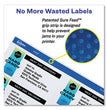 AVERY PRODUCTS CORPORATION Shipping Labels w/ TrueBlock Technology, Inkjet Printers, 2 x 4, White, 10/Sheet, 25 Sheets/Pack