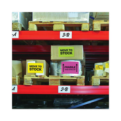 High-Visibility Permanent Laser ID Labels, 8.5 x 11, Asst. Neon, 15/Pack OrdermeInc OrdermeInc